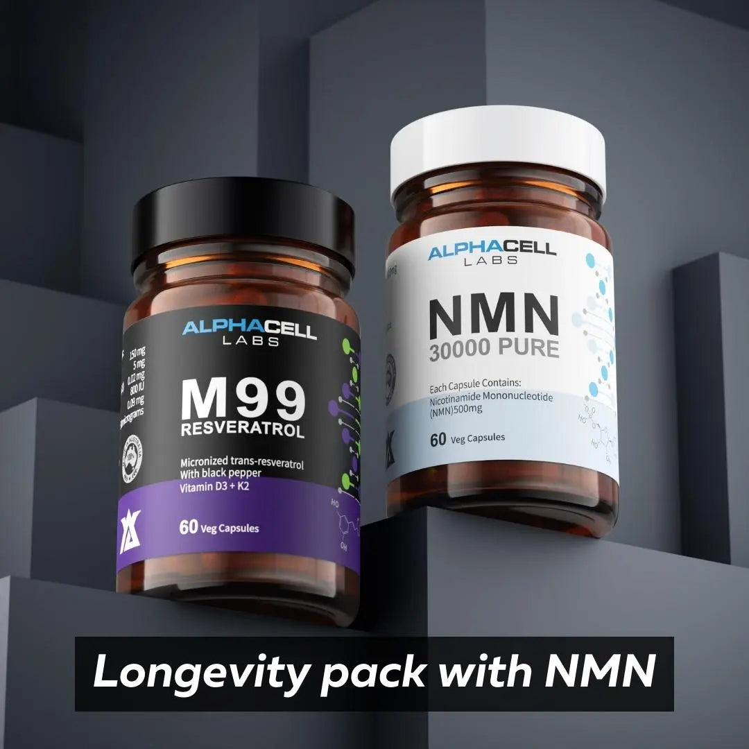 Longevity Pack - NMN 500mg and M99 Resveratrol AlphaCell Labs